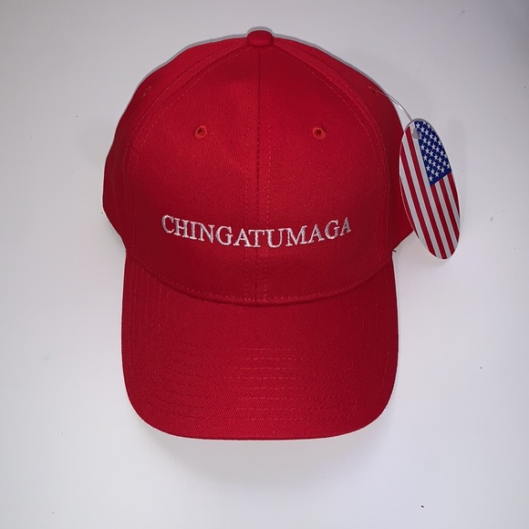 CHINGATUMAGA Hat (Embroidered Cotton Dad Cap) Red - Picture 3 of 4
